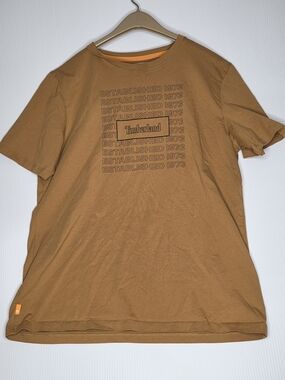 Timberland Men’s Established 1973 Graphic Tee Wheat Size L